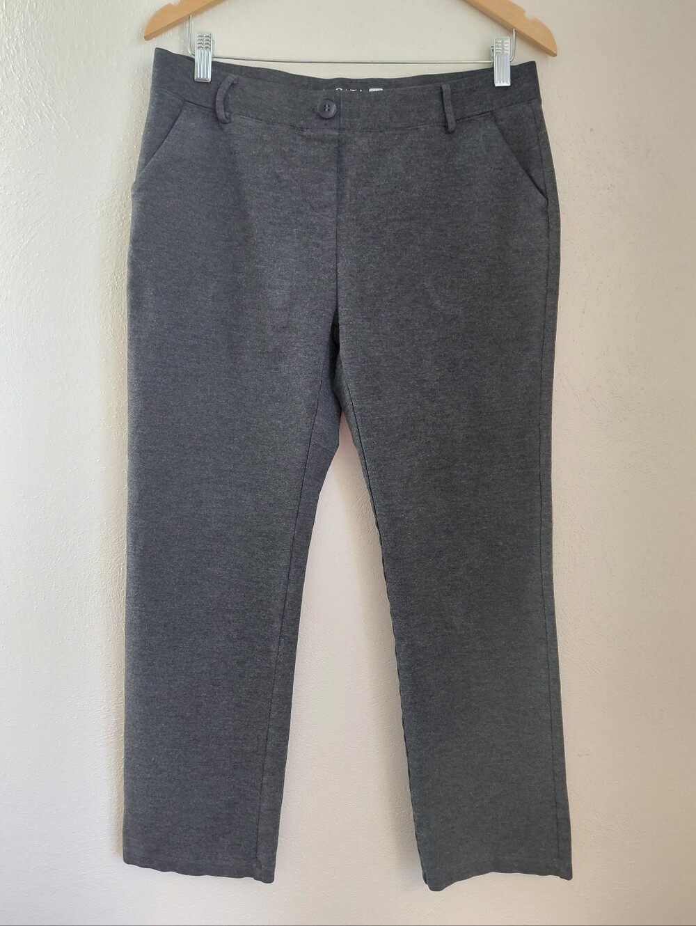Gray Tapata Women's Pull-On Casual Work Stretch Slacks Sz 12